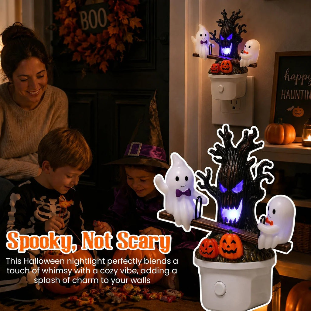 🔥HOT SALE 49% OFF - 🎃👻Animated Seesaw Ghost Plug In LED Night Light