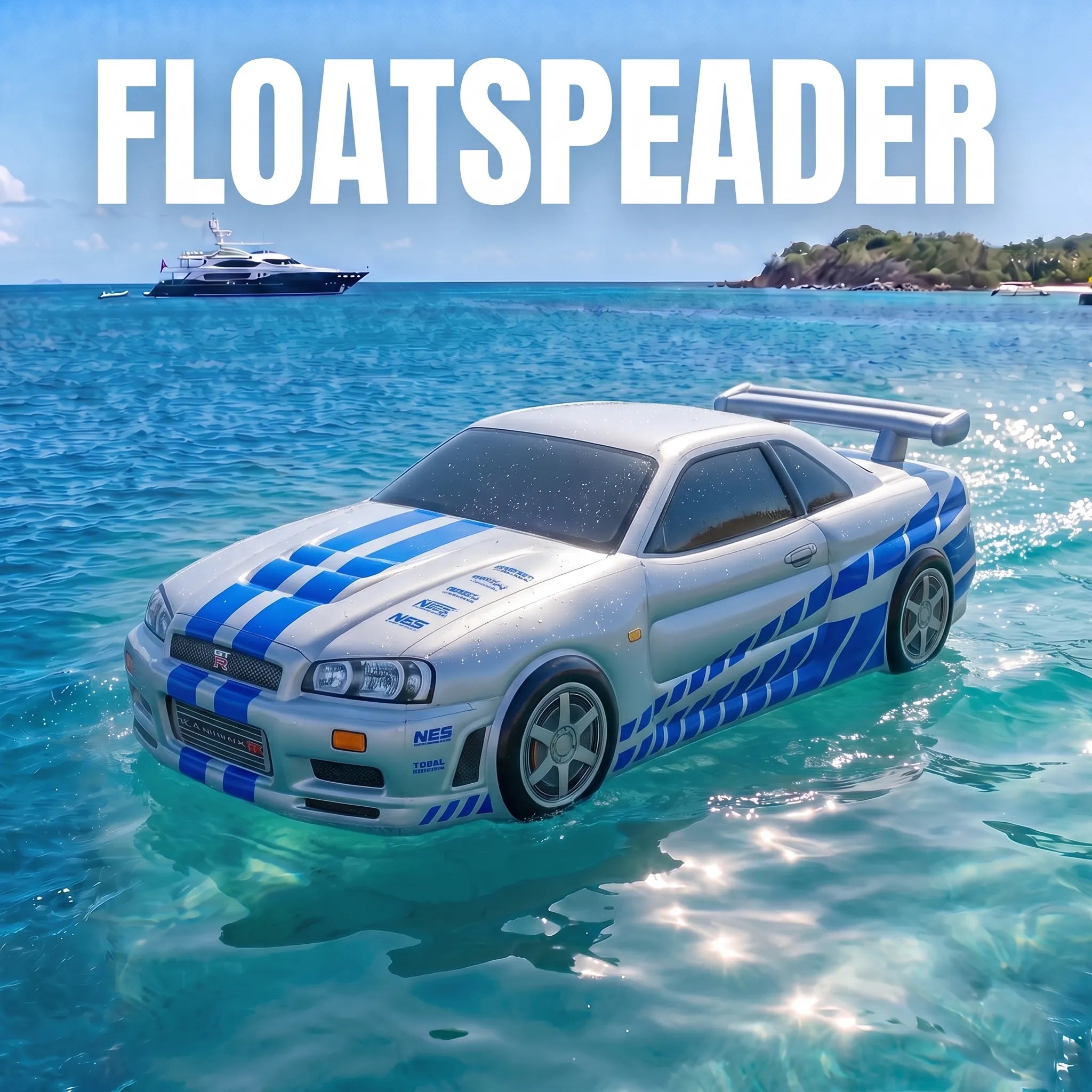 Portable Electric Water Float for Pool Lake & Calm Water